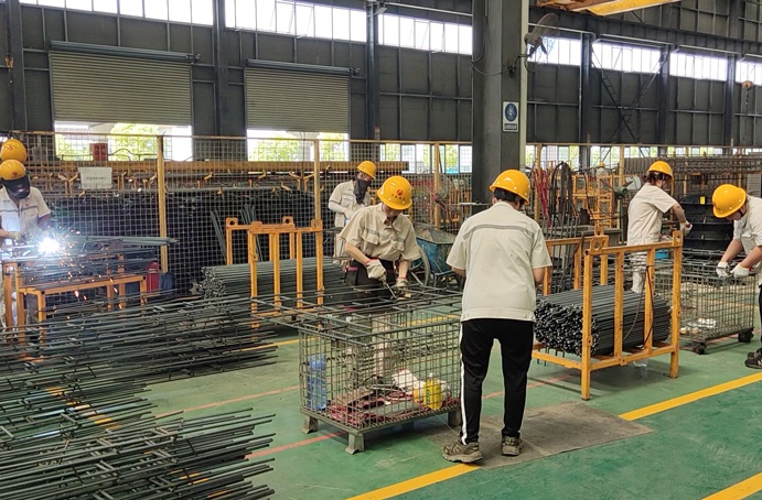 南昌市政建設集團一體化預制井蓋生產工藝流程